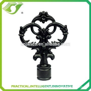 A-F0089 curtain pipe finial for home drapery,metal cheap curtain rods and finials